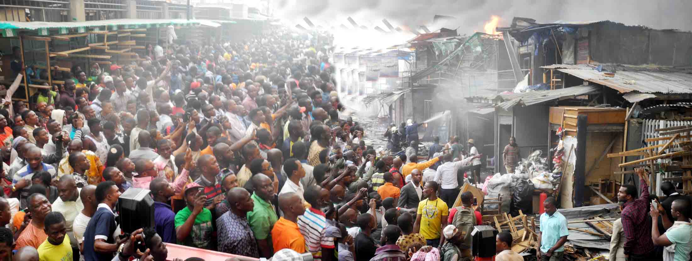 Billions of naira worth of goods lost to Lagos market fire