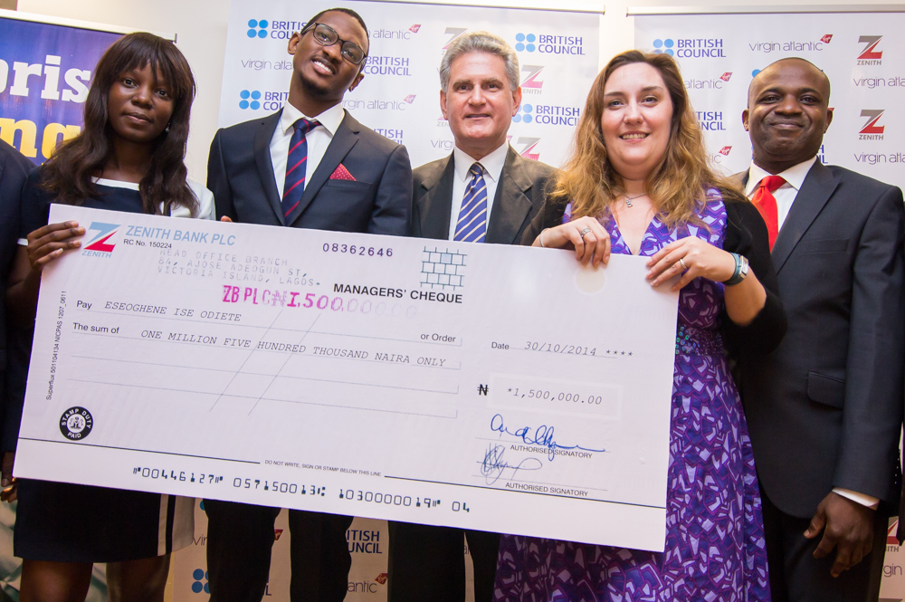 Prizes presented to winners of British Council Enterprise Challenge competition