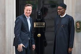 President-elect, Major-General Muhammadu Buhari (right), and British Prime Minister, David  Cameron, when Buhari visited him at 10, Downing Street, London…on Saturday