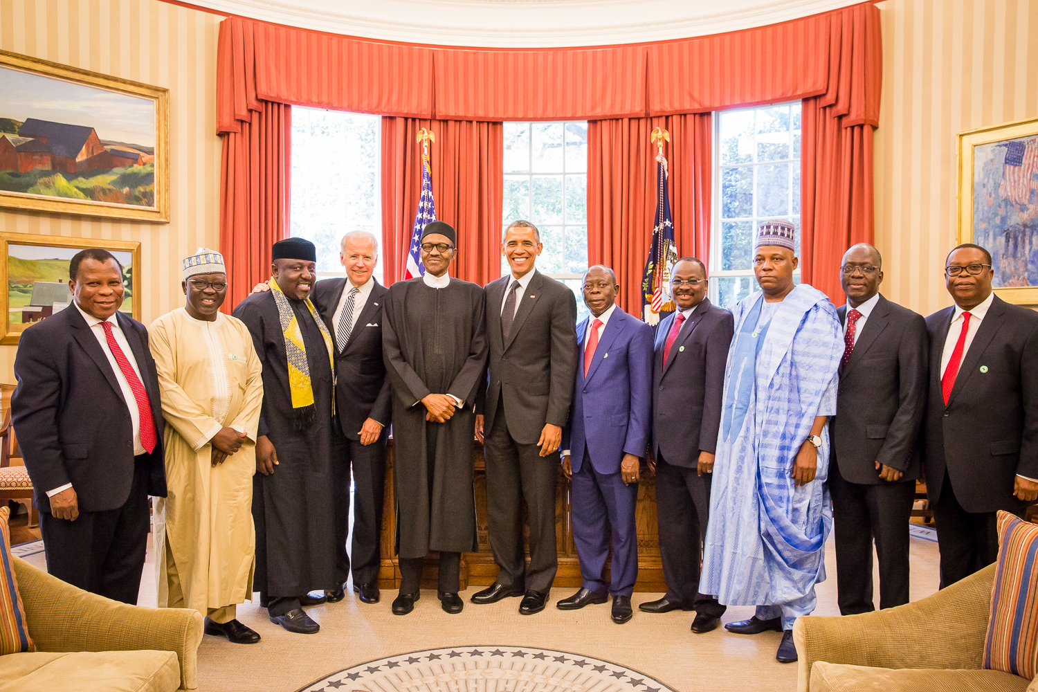 Buhari visits Obama