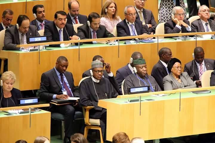 Buhari, Fayemi at UN General Assembly