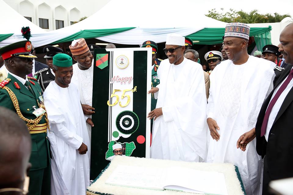 Buhari, Osinbajo, Saraki, Dogara, others witness colourful 55th Independence Anniversary parade
