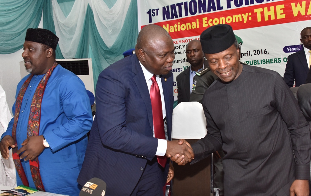 Leaders must take tough decisions to grow economy, says Ambode at The Nation Forum on Economy