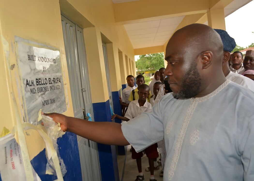 Businessman donates classrooms, borehole to alma mater
