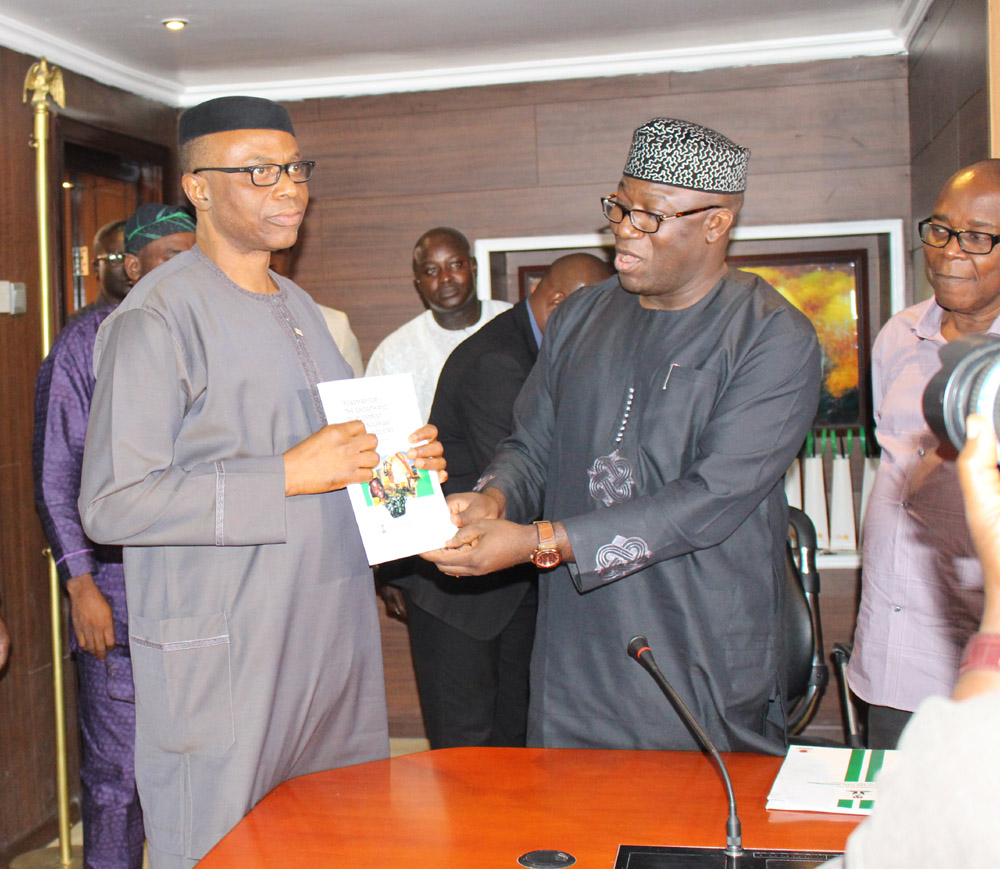 Fayemi presents Mining Roadmap to Mimiko
