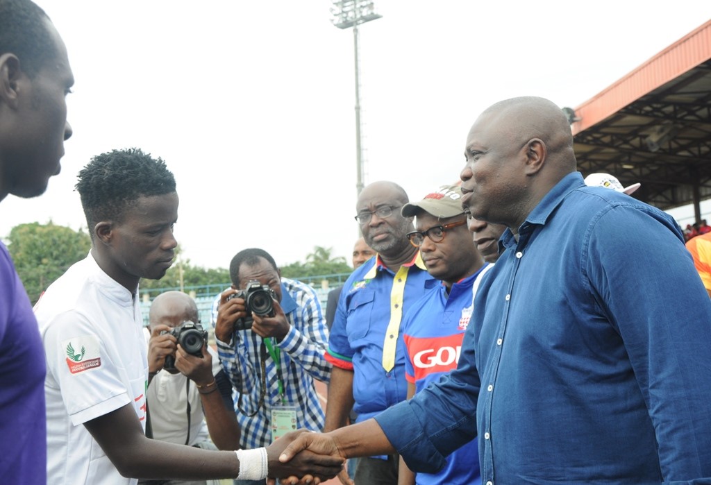 Ambode at Agege Stadium