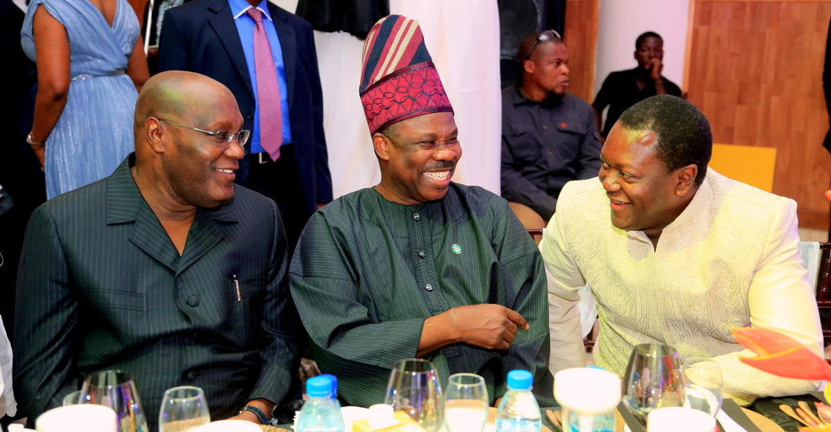 Atiku, Amosun at Giwa-Osagie’s 50th birthday