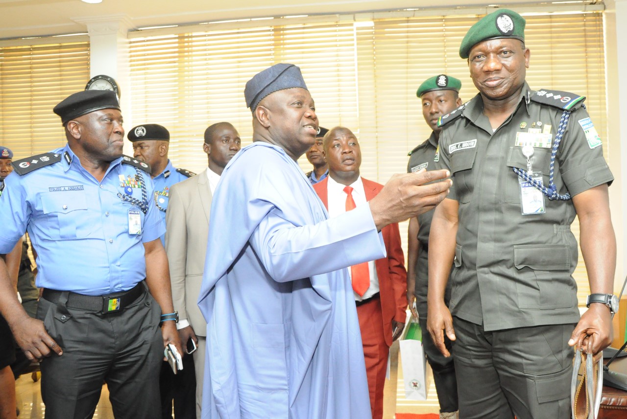 Ambode receives acting IGP, vows to flush out militants, vandals from Lagos