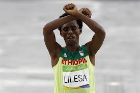 Lilesa fails to return to Ethiopia from Rio after Oromo protest