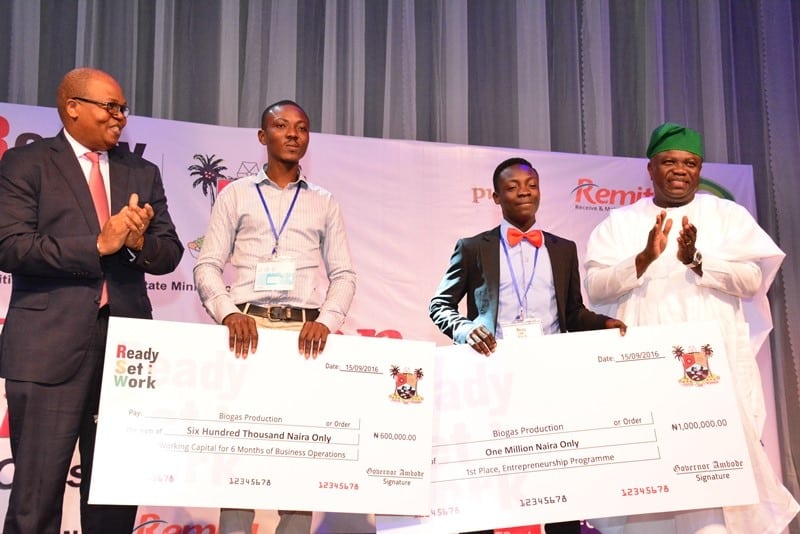 Ambode donates N5m to students with new Biogas Technology