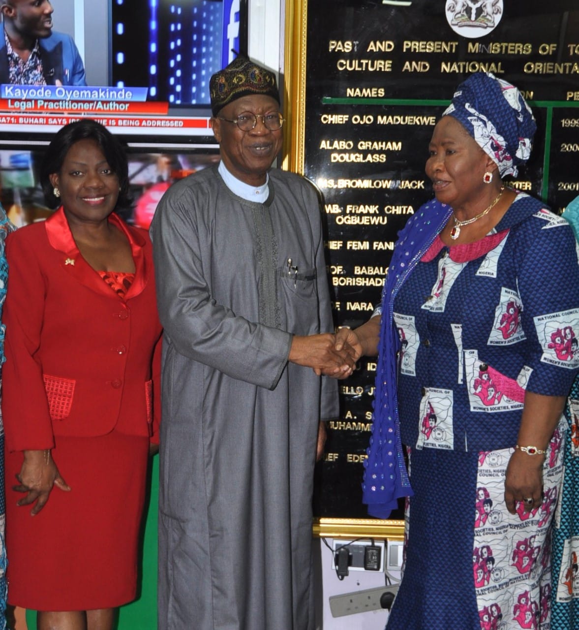 NCWS members visit Lai Mohammed