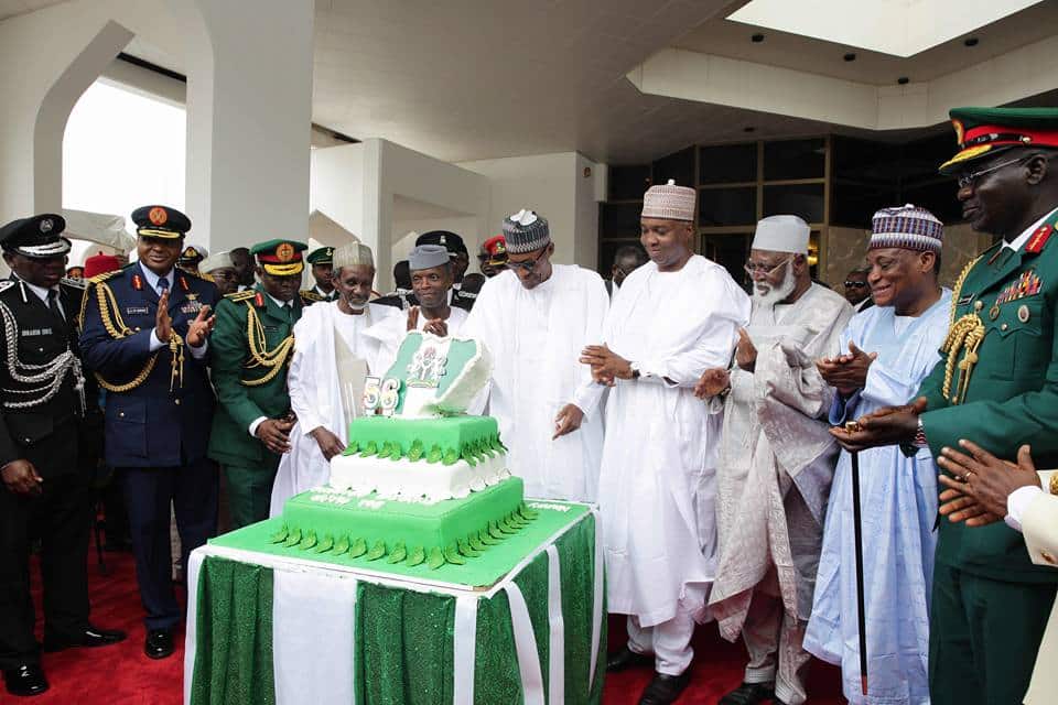 Buhari presides over low-key 56th Independence Anniversary