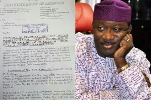 Ekiti lawmakers drag Fayemi, others to EFCC over alleged N40bn  fraud