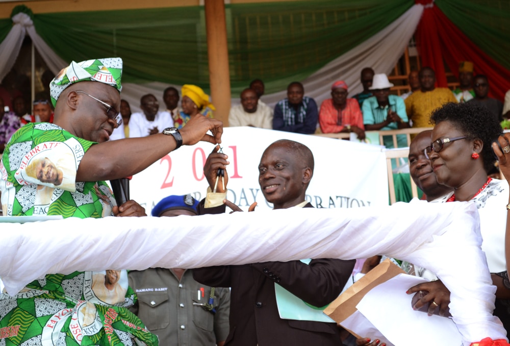 Fayose splashes cars, N50m on teachers