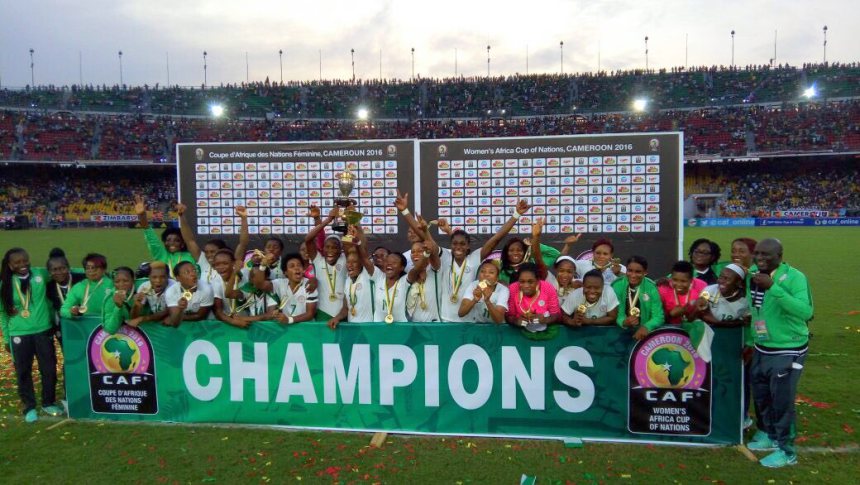 Super Falcons beat Cameroon to retain AWCON title; victory  well deserved, says Buhari