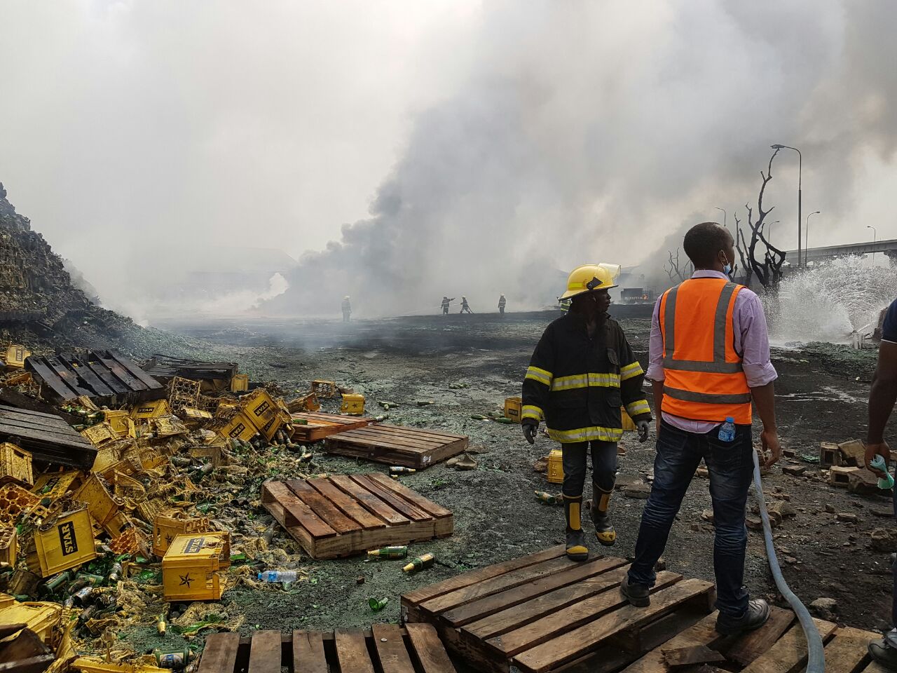 Fire razes section of Nigerian Breweries plant in Lagos