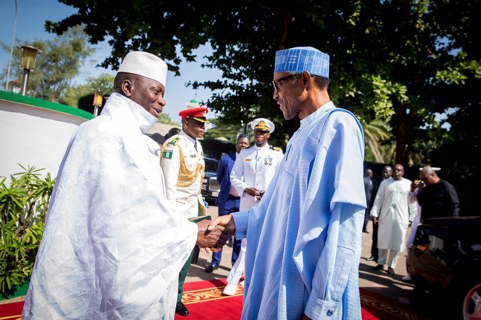Buhari meets Jammeh