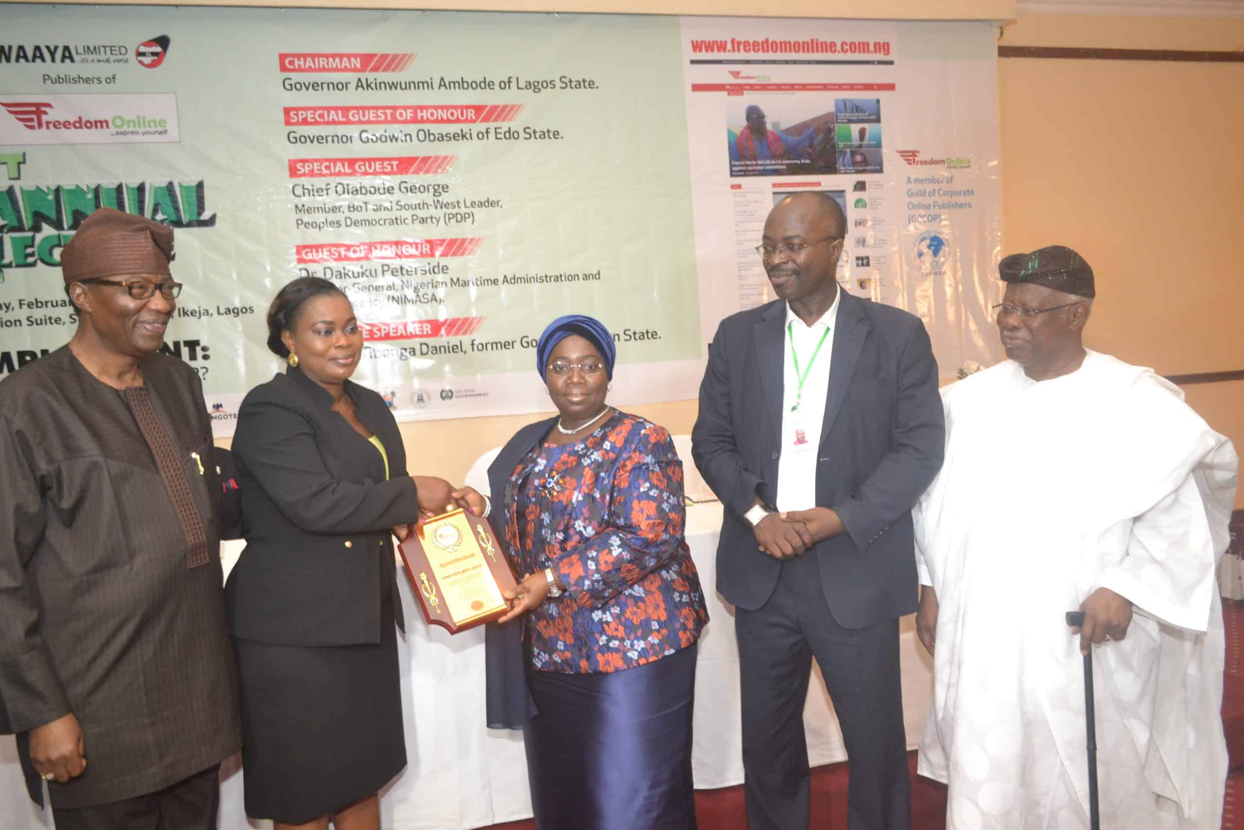 Ambode, Ikpeazu, Obaseki, George, Daniel, Peterside speak on how to tackle unemployment at Freedom Online lecture