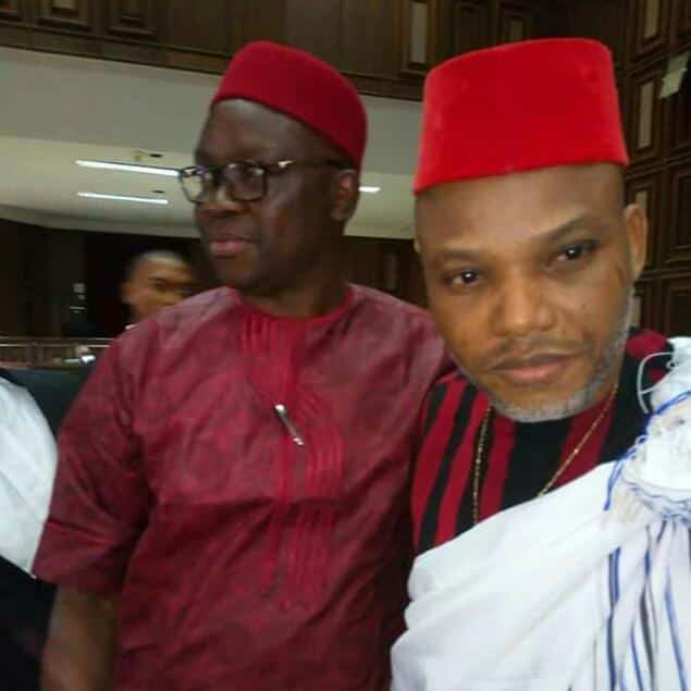 Court grants Nnamdi Kanu bail as Fayose storms court in solidarity with IPoB