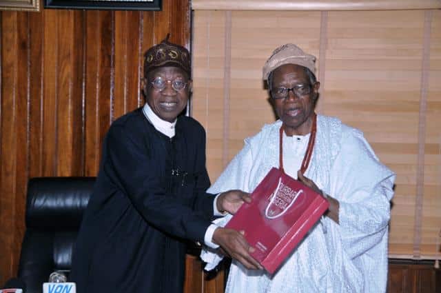Lai Mohammed receives Olowo, appeals to traditional rulers to support FG in promoting peace