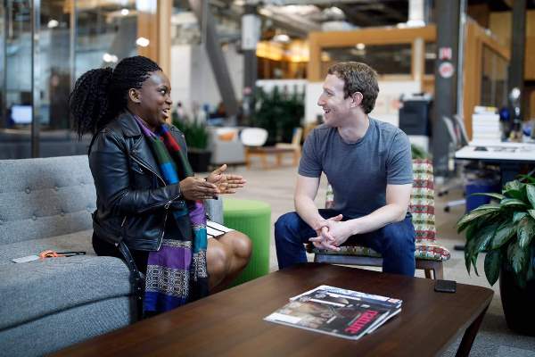 Mark Zuckerberg ‎meets FIN founder Omolola