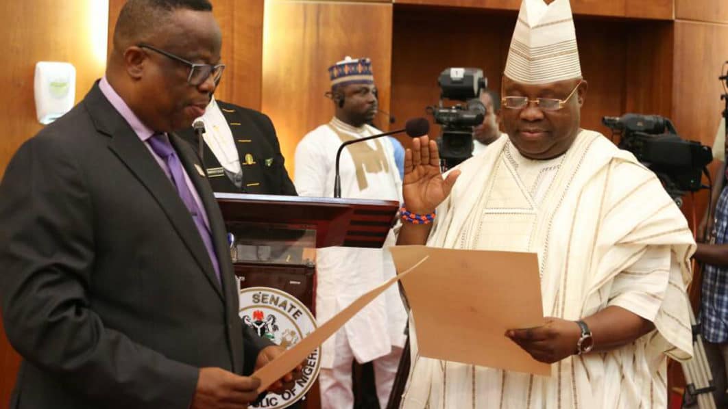 Senate swears in Adeleke