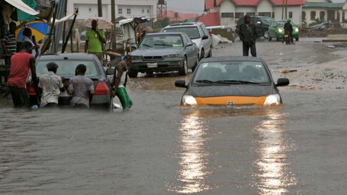 Image result for Flooding: Ahmadu Bello way in Victoria Island temporarily closed