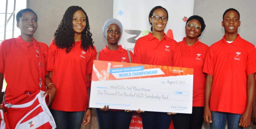 Nigerian student  takes third position in Zenith Bank-sponsored trip to Microsoft championship in U.S.