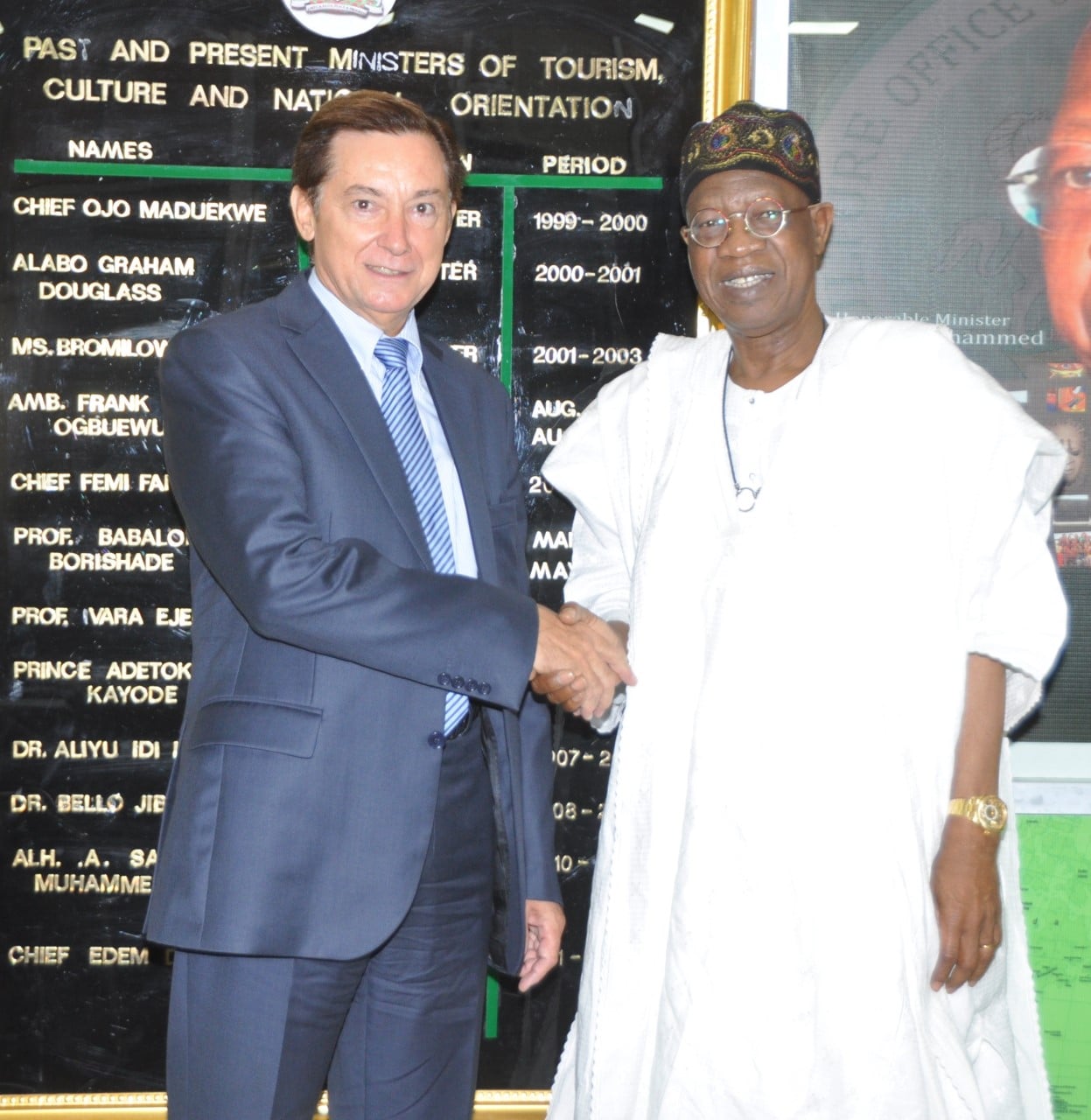 Lai Mohammed receives French Ambassador