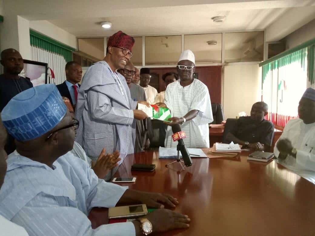 Gbenga Daniel collects PDP Nomination Form