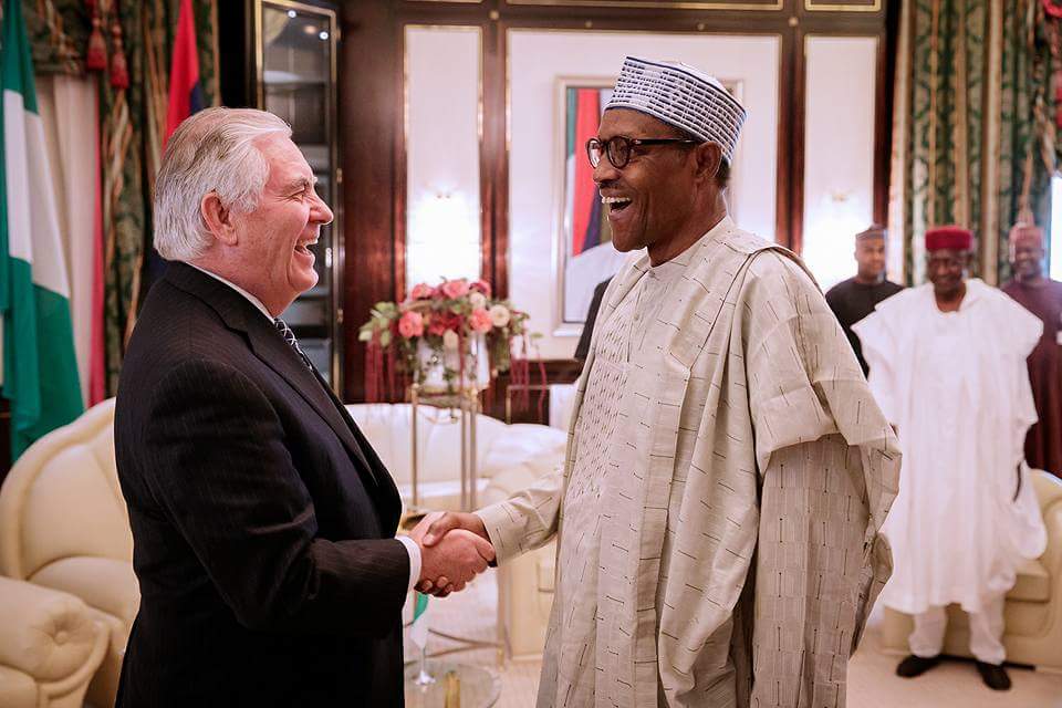 Buhari meets Tillerson