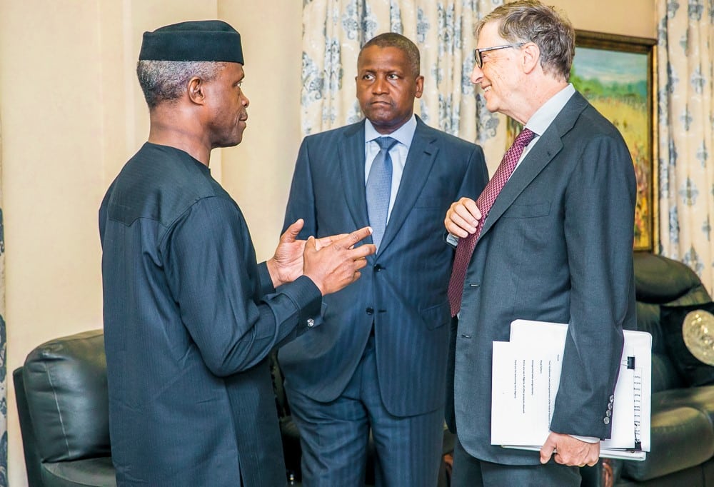 osinbajo, bill gates, dangote