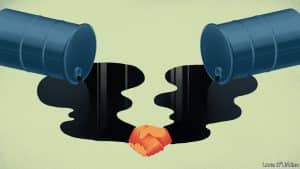 Oil falls as slowing China economy dents markets