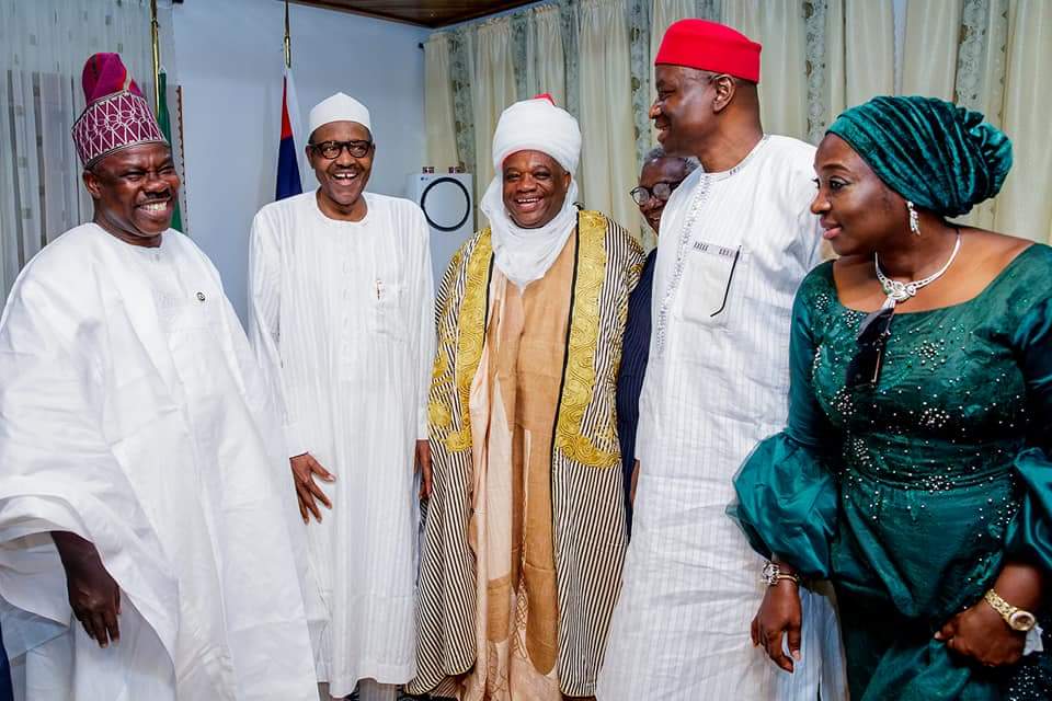 Buhari receives Amosun, Lalong, Kalu in Daura