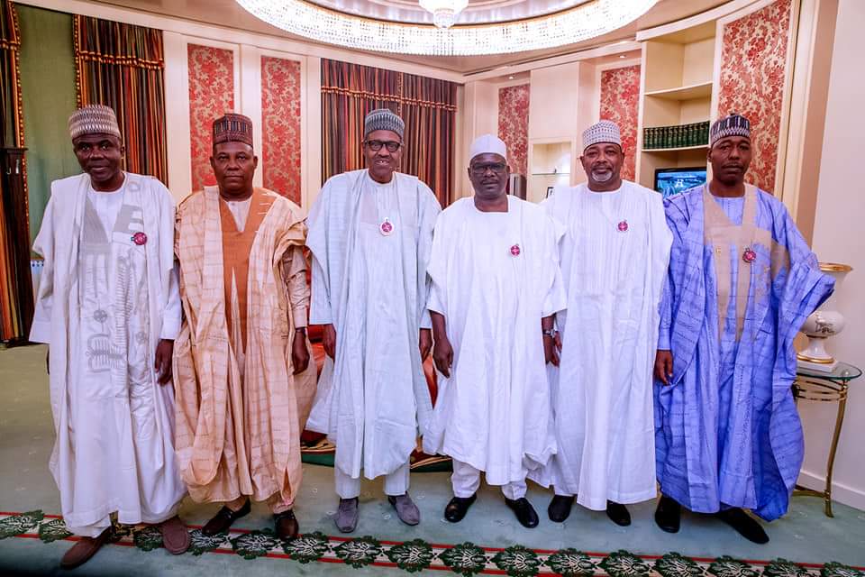 APC crisis: Buhari meets Tinubu, Oshiomhole,  Shettima, Ndume