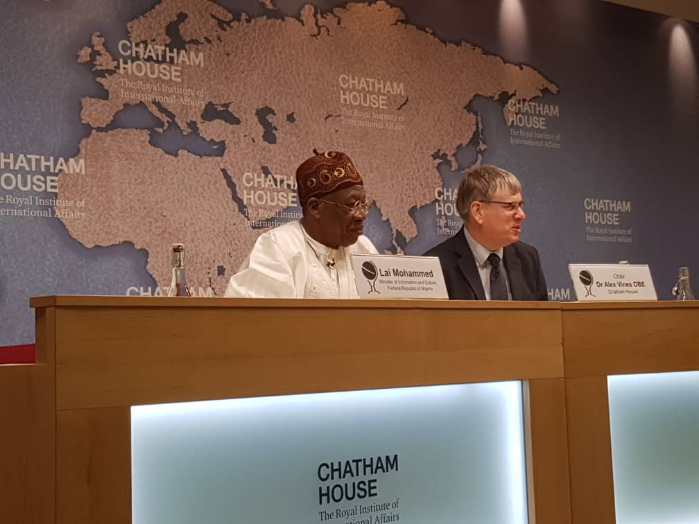 lai mohammed, chatham house