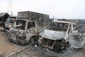 Abule-Egba pipeline fire: Police arrest four, declare fleeing prime suspect wanted