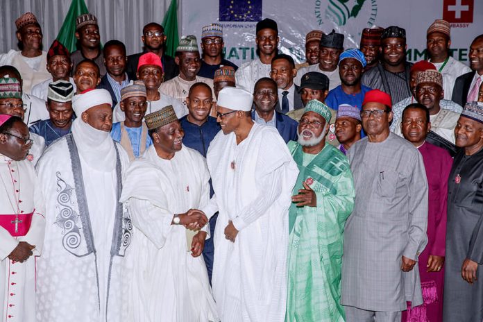 Atiku absent as Buhari, presidential candidates sign Peace Accord