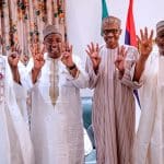 Another goal! PDP Board of Trustees’ member, Deputy National Chairman defect to APC, visit Buhari