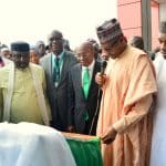 Buhari inaugurates 'CBN Centre of Excellence' in UNN