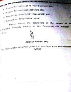 Justice Minister Malami orders NFIU to freeze  Onnoghen’s bank accounts