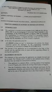 CJN’s arraignment at CCT stalled,  fixed for Jan 22