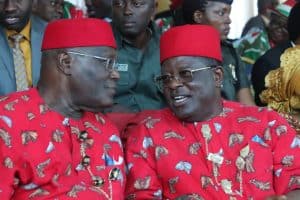 Atiku, PDP leaders in 'show of strength' in Enugu, Ebonyi