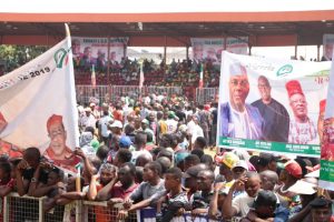 Atiku, PDP leaders in 'show of strength' in Enugu, Ebonyi