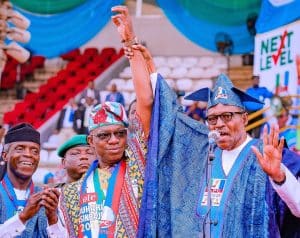 Ogun APC governorship candidate: Amosun, Oshiomhole, Aregbesola re-enact rivalry as youths protest imposition of Abiodun