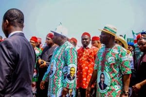 Atiku, PDP leaders in 'show of strength' in Enugu, Ebonyi