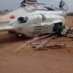 Photos as Osinbajo's helicopter crashlands in Kogi
