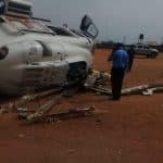 Photos as Osinbajo's helicopter crashlands in Kogi