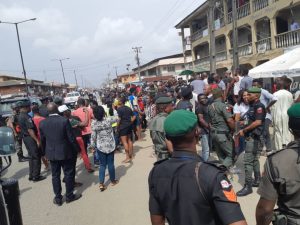 Thugs invade polling unit in Lagos, beat voters, set ballot boxes ablaze 