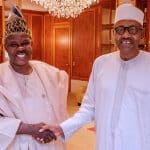 No shaking: 48 hours after suspension, Amosun meets Buhari in Abuja